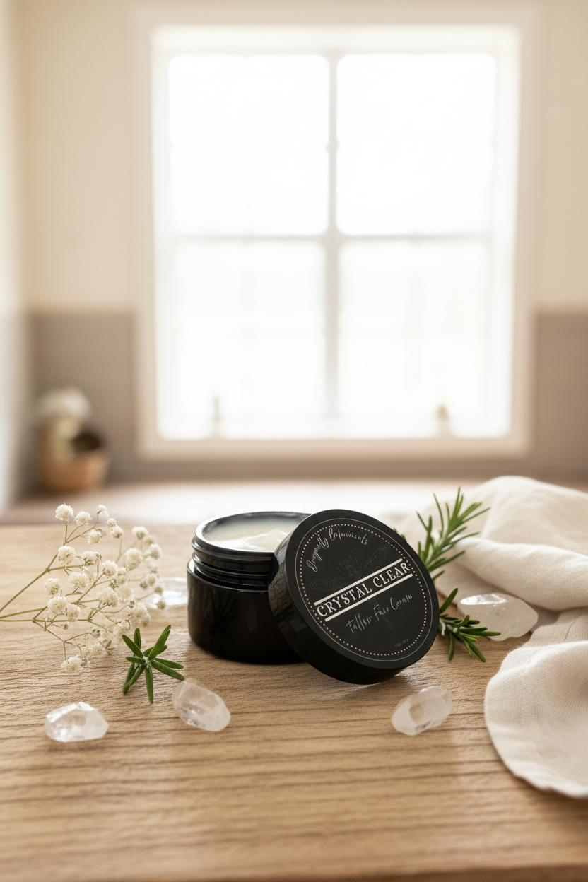 Crystal Clear Tallow Face Cream - High-End Handcrafted