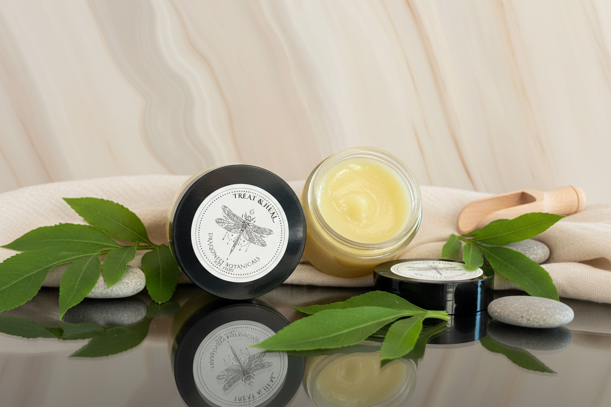 Treat & Heal - Large Jar Laying Down with Label