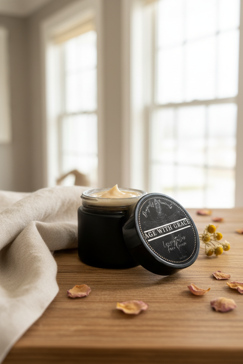 Age with Grace Luxury Tallow Face Cream - High-End Handcrafted