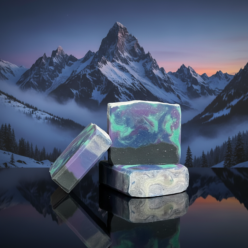 Aurora with Snow-Capped Mountains