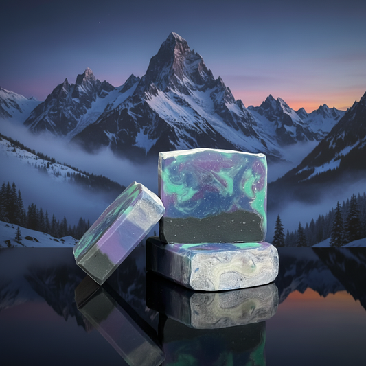 Aurora with Snow-Capped Mountains