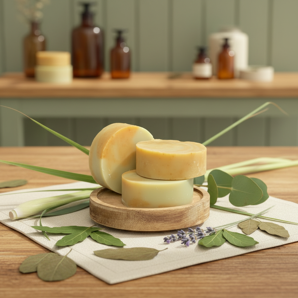 Lemongrass & Patchouli Face Bar - Warm Cottage Apothecary