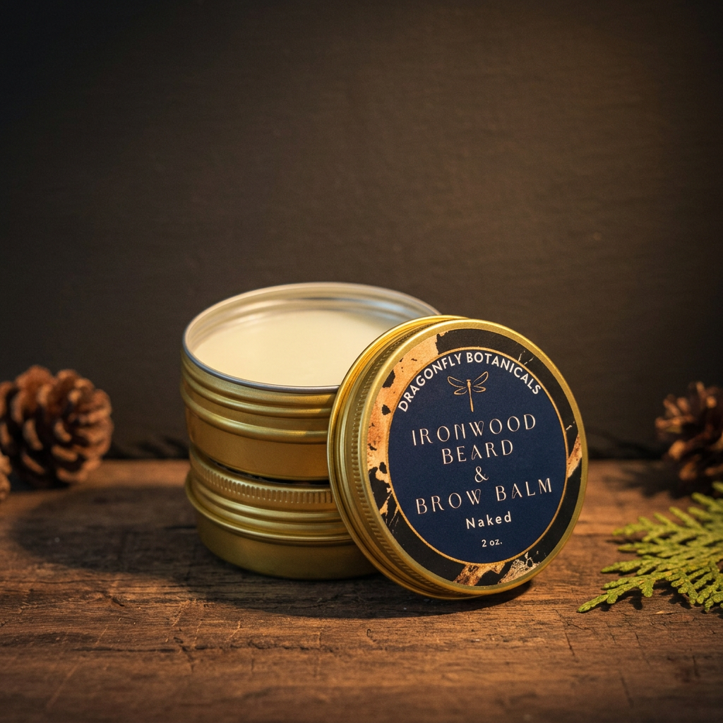 Naked balm styled to match Ironwood beard oil