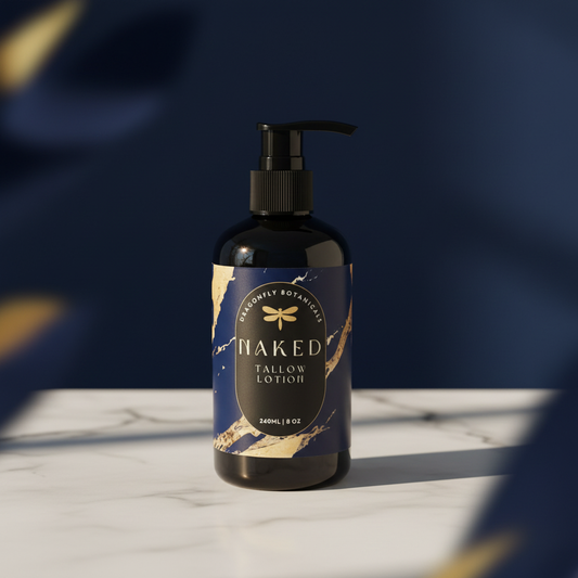 Naked Tallow Lotion – Marble Navy Gold