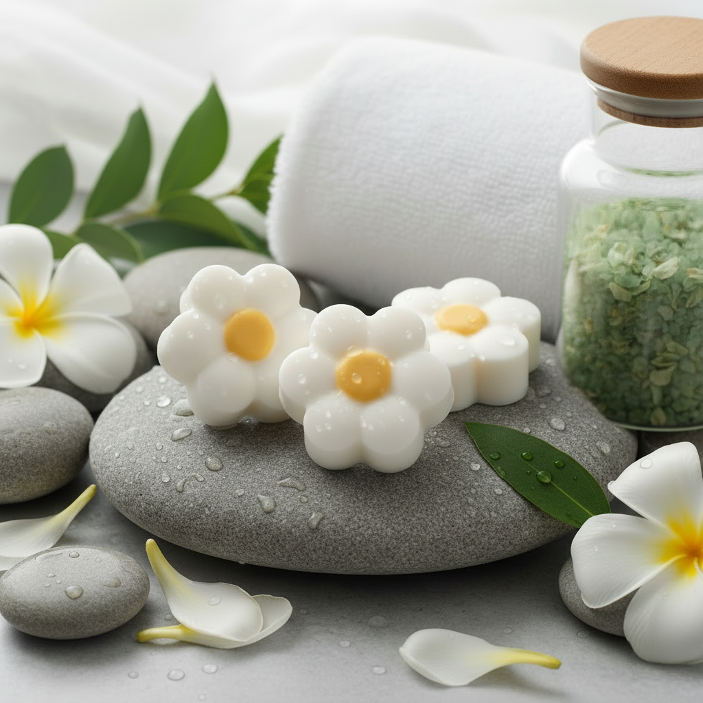 Spa image with glass jar