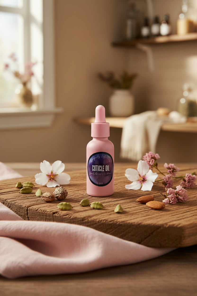Sweet Almond & Cardamom Cuticle Oil - Zoomed In