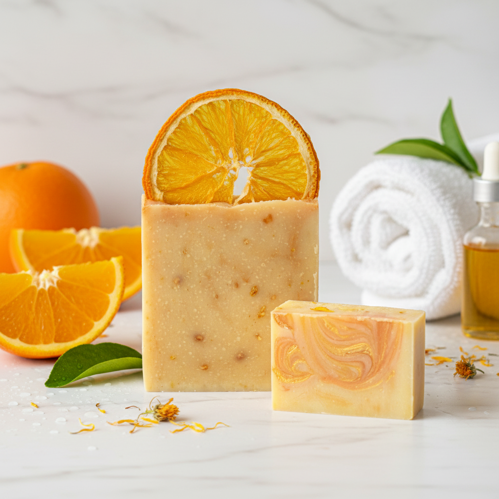 Sweet Orange Sunrise Soap - New Photo
