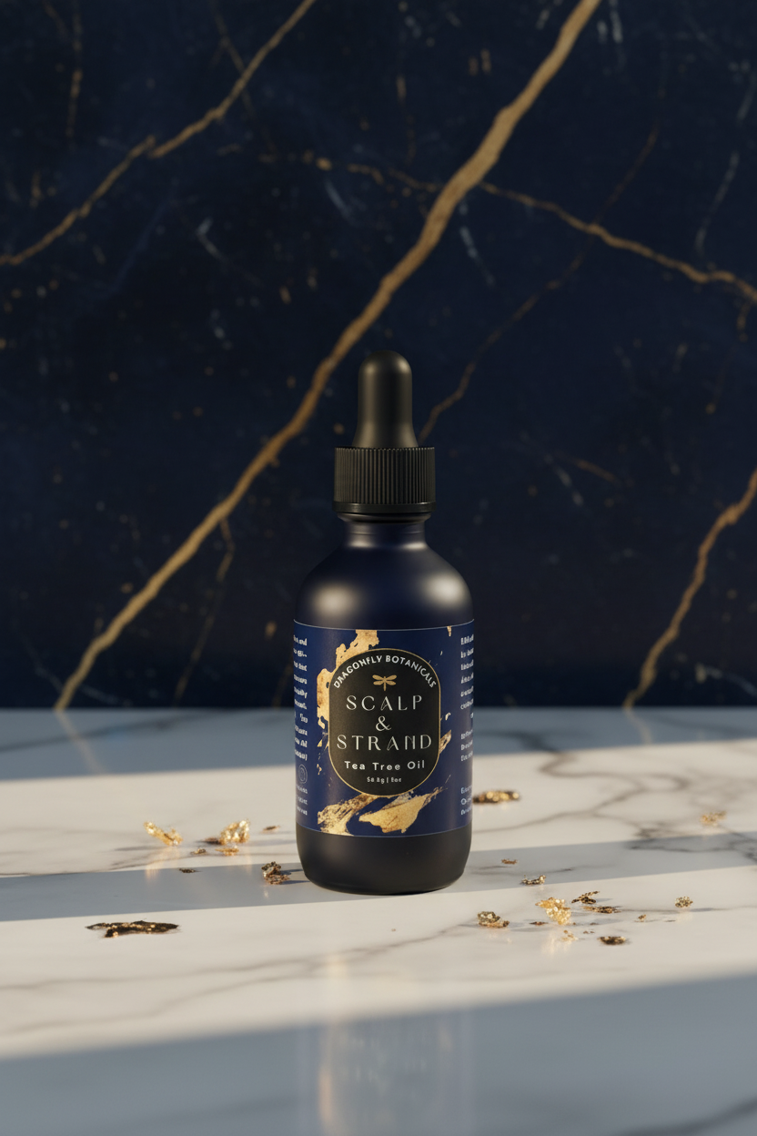 Tea Tree Treatment Serum - Navy Marble Gold Style