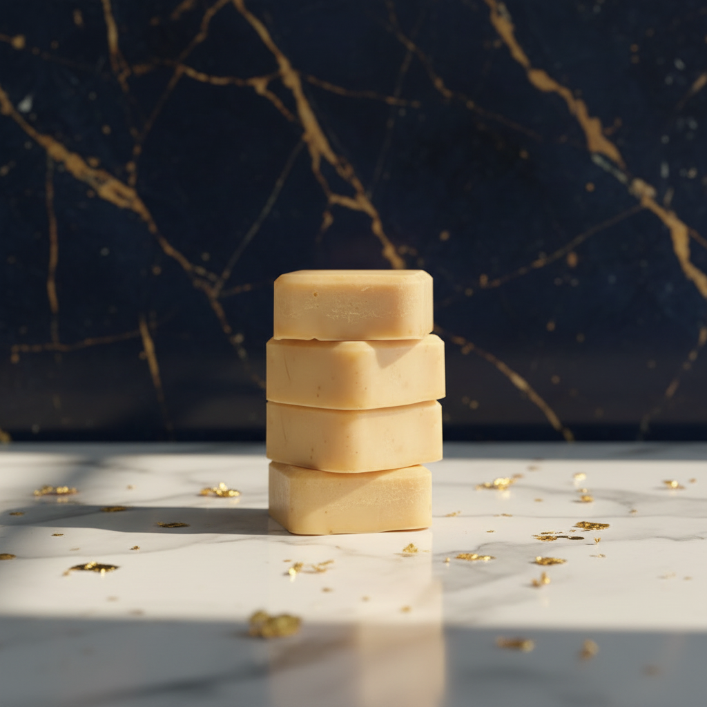 Tea Tree & Turmeric Face Bar - Navy Marble Gold